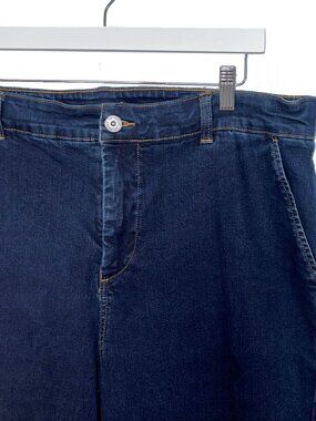 Universal Standard Carol Blue Denim High Rise Wide Leg Jeans - Size 22 (Est.)